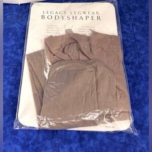 Vintage Legacy Legwear Bodyshaper Pantyhose Nude Made In USA No Size